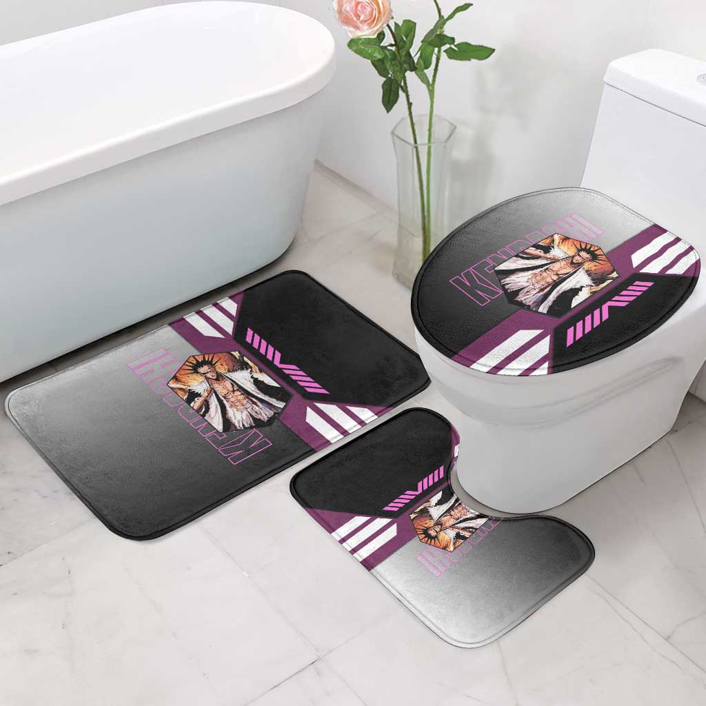 Kenpachi Zaraki from Bleach Bathroom Set with Sword and Battle Ready Pose Design - The Mazicc