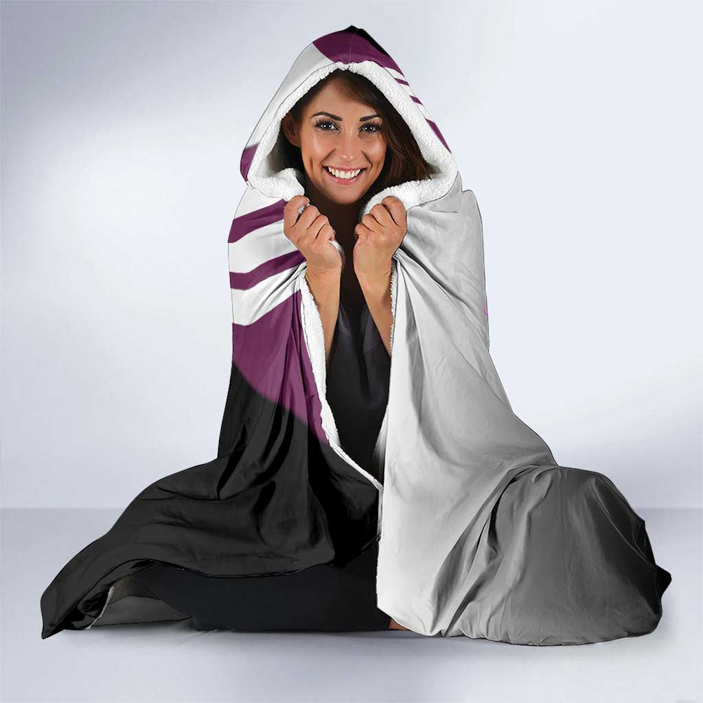 Kenpachi Zaraki from Bleach Hooded Blanket with Sword and Battle Ready Pose Design - The Mazicc