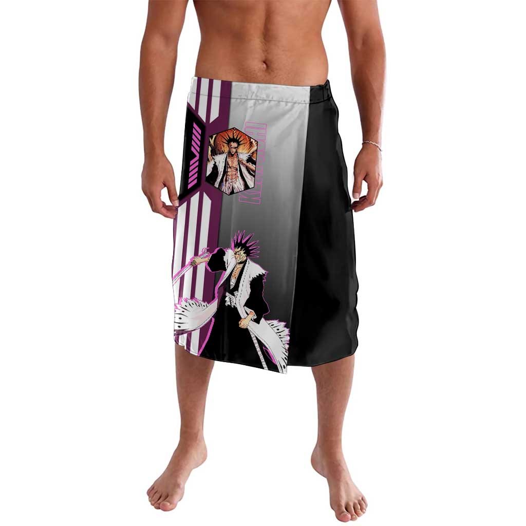 Kenpachi Zaraki from Bleach Lavalava with Sword and Battle Ready Pose Design - The Mazicc