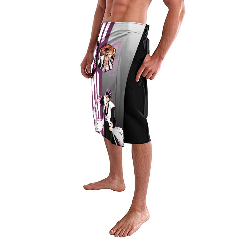Kenpachi Zaraki from Bleach Lavalava with Sword and Battle Ready Pose Design - The Mazicc