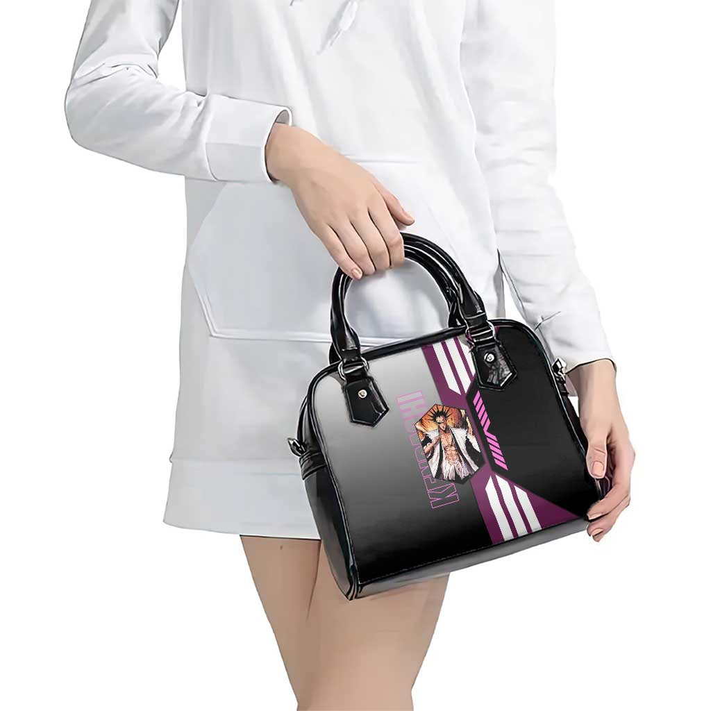 Kenpachi Zaraki from Bleach Shoulder Handbag with Sword and Battle Ready Pose Design - The Mazicc