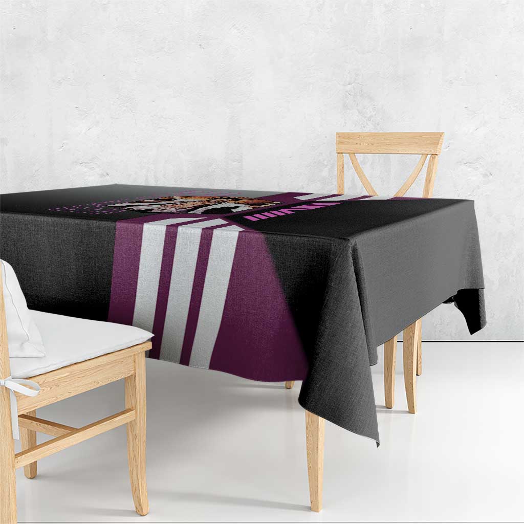 Kenpachi Zaraki from Bleach Tablecloth with Sword and Battle Ready Pose Design - The Mazicc