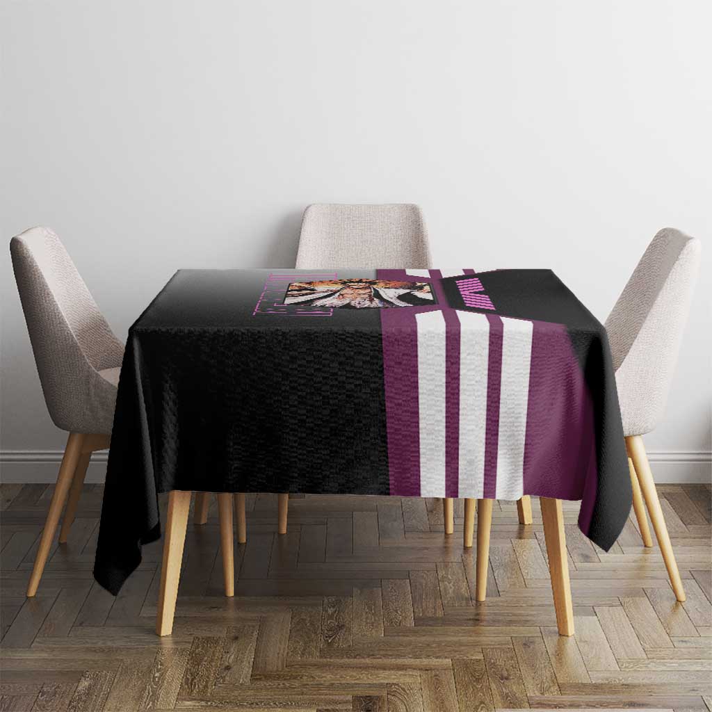 Kenpachi Zaraki from Bleach Tablecloth with Sword and Battle Ready Pose Design - The Mazicc