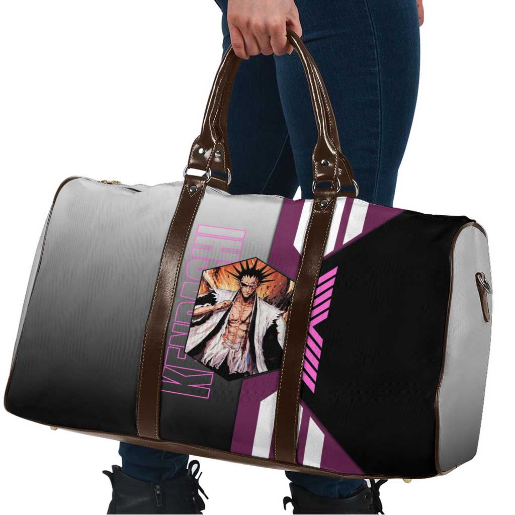 Kenpachi Zaraki from Bleach Travel Bag with Sword and Battle Ready Pose Design - The Mazicc