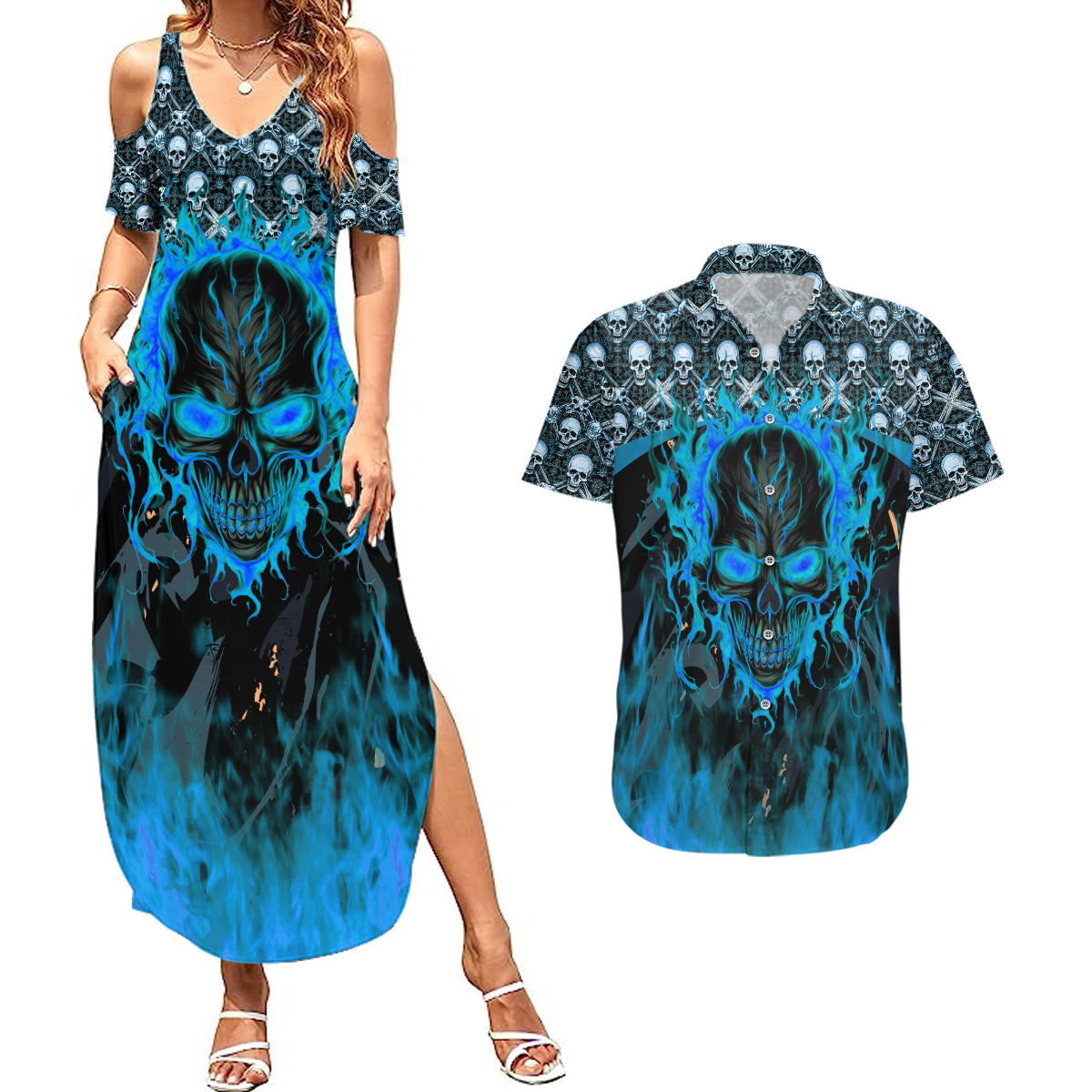 fire-skull-couples-matching-summer-maxi-dress-and-hawaiian-shirt-of-course-im-going-to-hell-im-just-here-to-pick-you-up