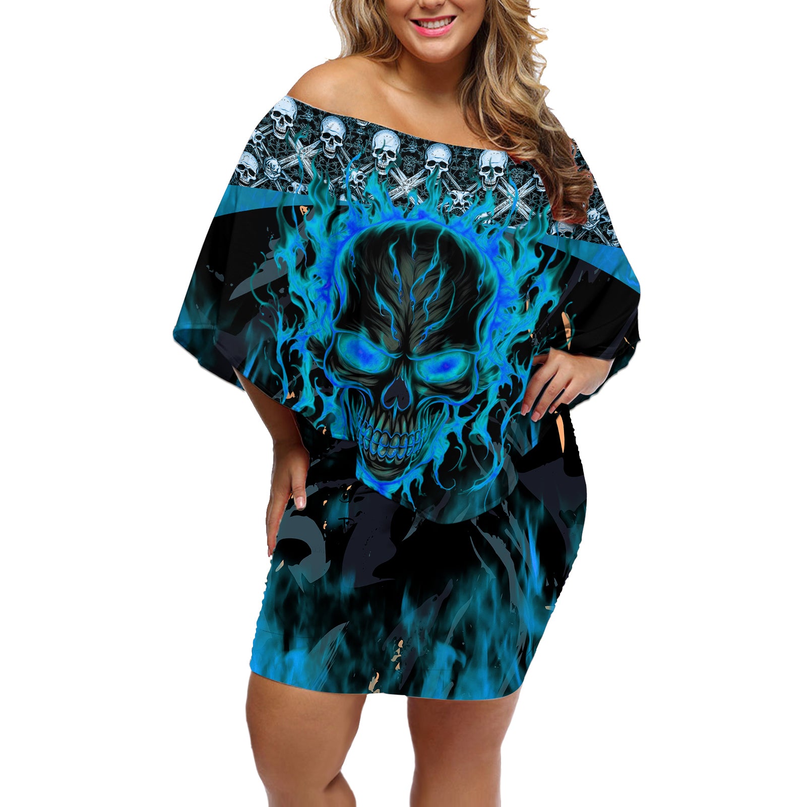 fire-skull-off-shoulder-short-dress-of-course-im-going-to-hell-im-just-here-to-pick-you-up