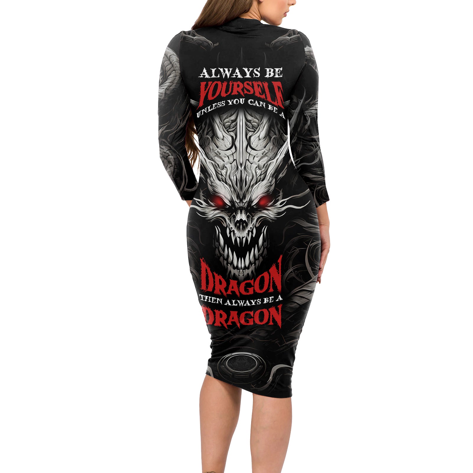 demon-skull-long-sleeve-bodycon-dress-always-be-yourself-unless-you-can-be-a-dragon-then-always-be-a-dragon