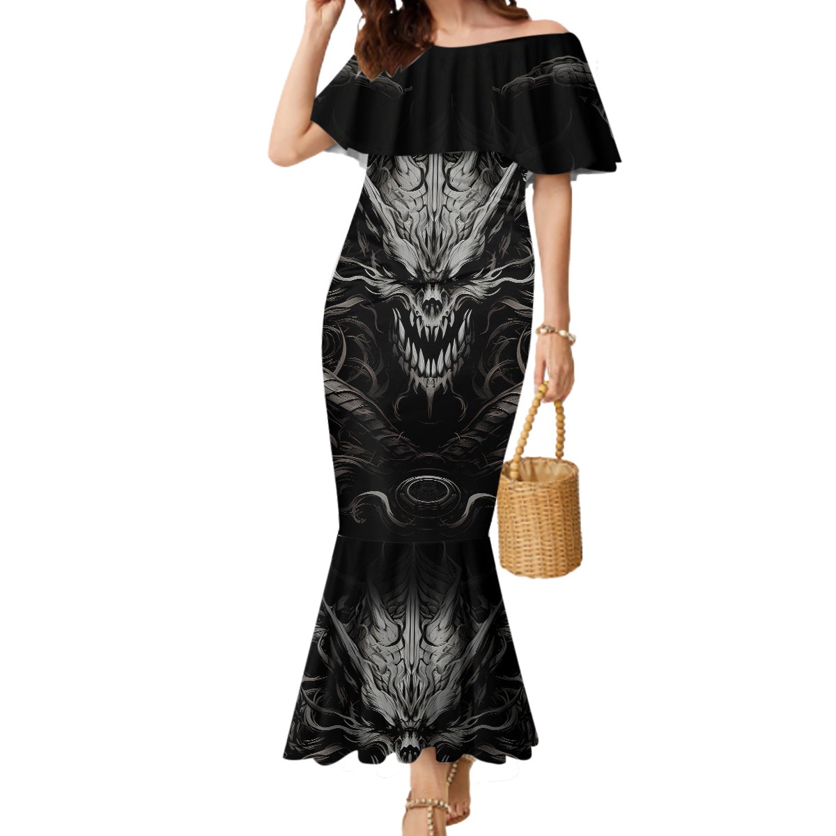 demon-skull-mermaid-dress-always-be-yourself-unless-you-can-be-a-dragon-then-always-be-a-dragon