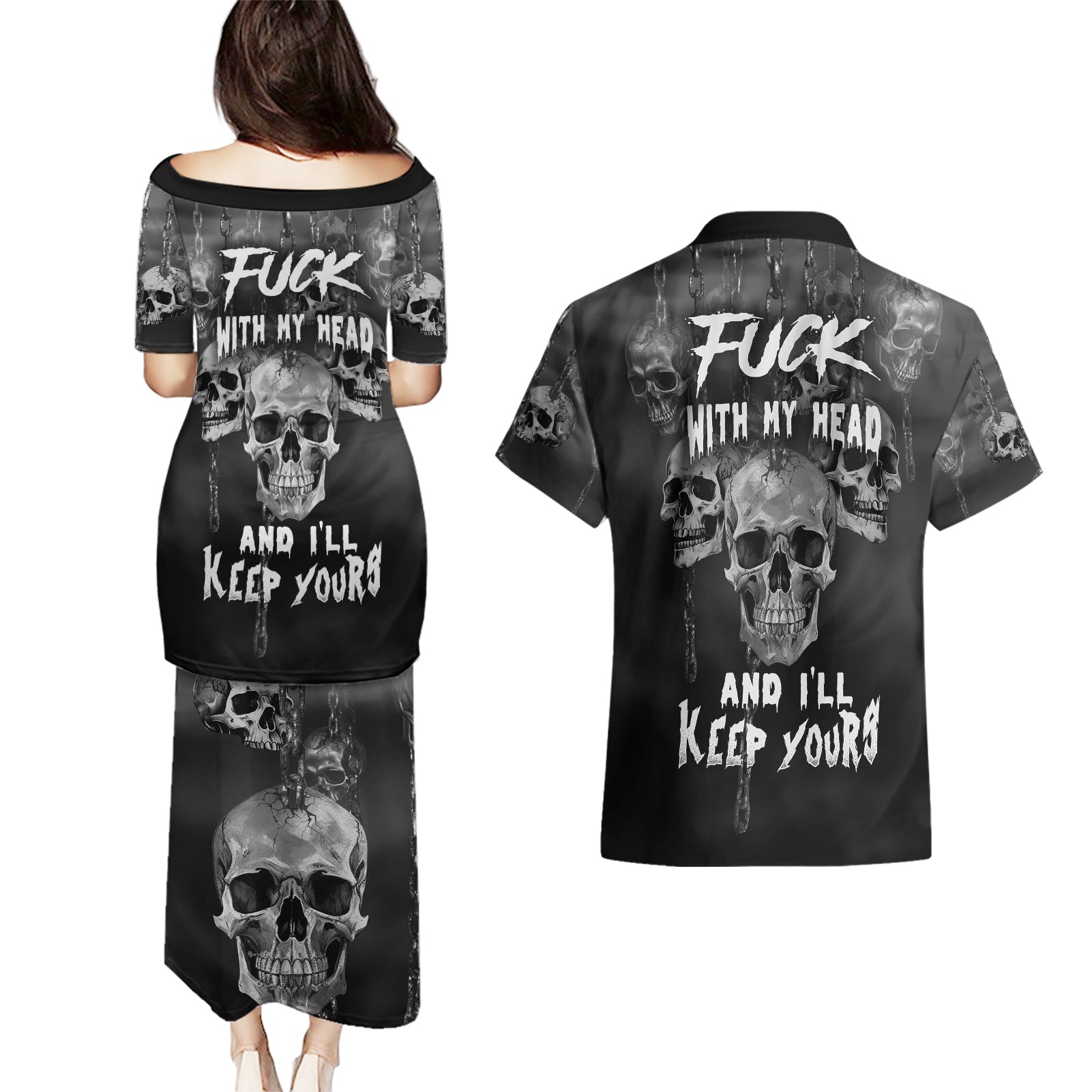 skull-couples-matching-puletasi-dress-and-hawaiian-shirt-ill-keep-you