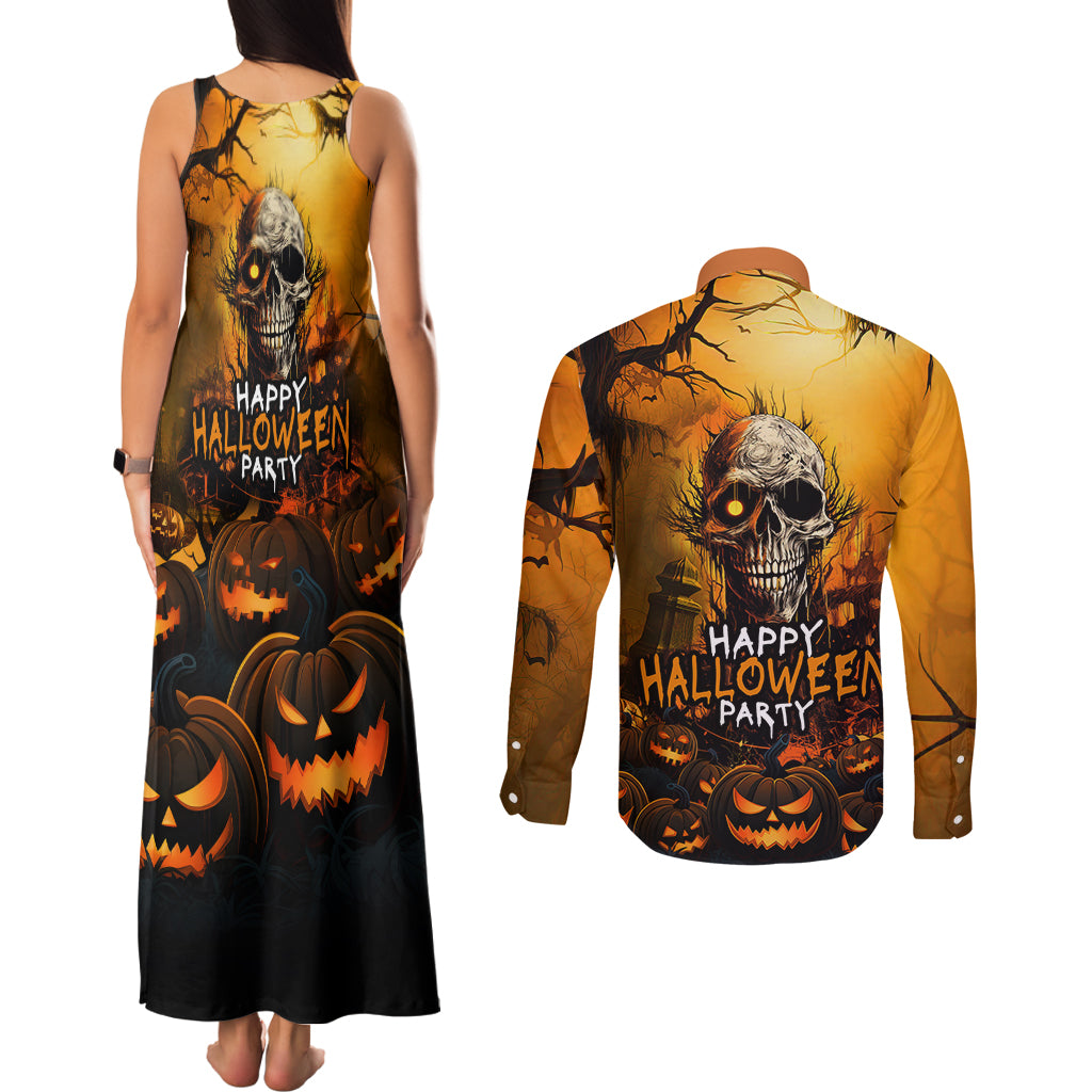 happy-halloween-party-couples-matching-tank-maxi-dress-and-long-sleeve-button-shirts