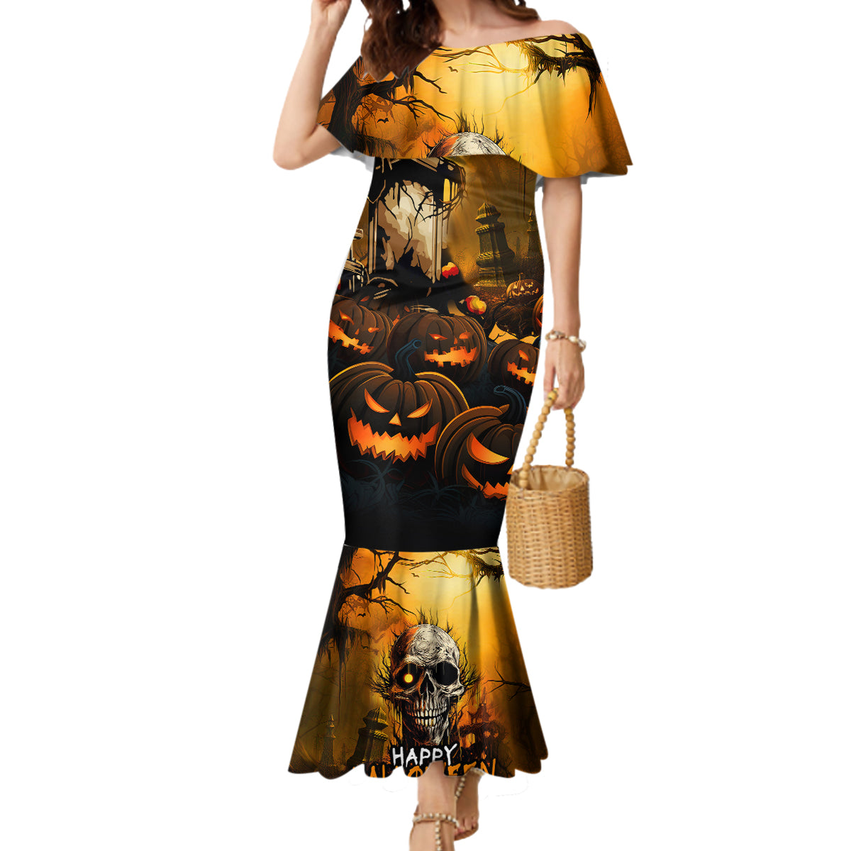 happy-halloween-party-mermaid-dress