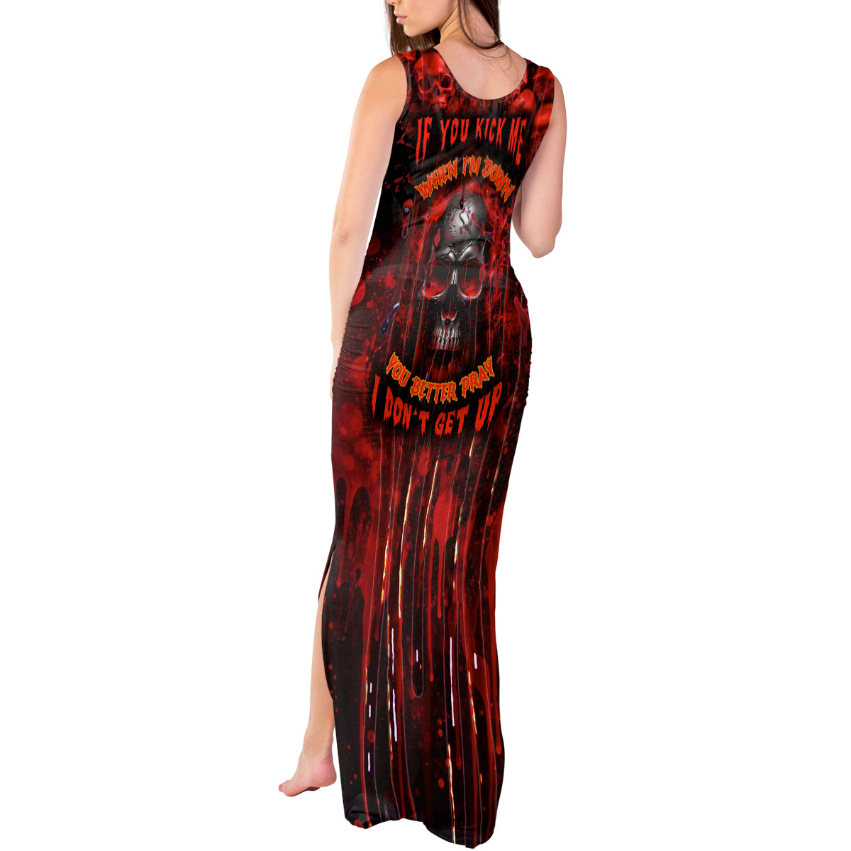 if-you-kick-me-when-im-down-you-better-pray-i-dont-get-up-skull-tank-maxi-dress