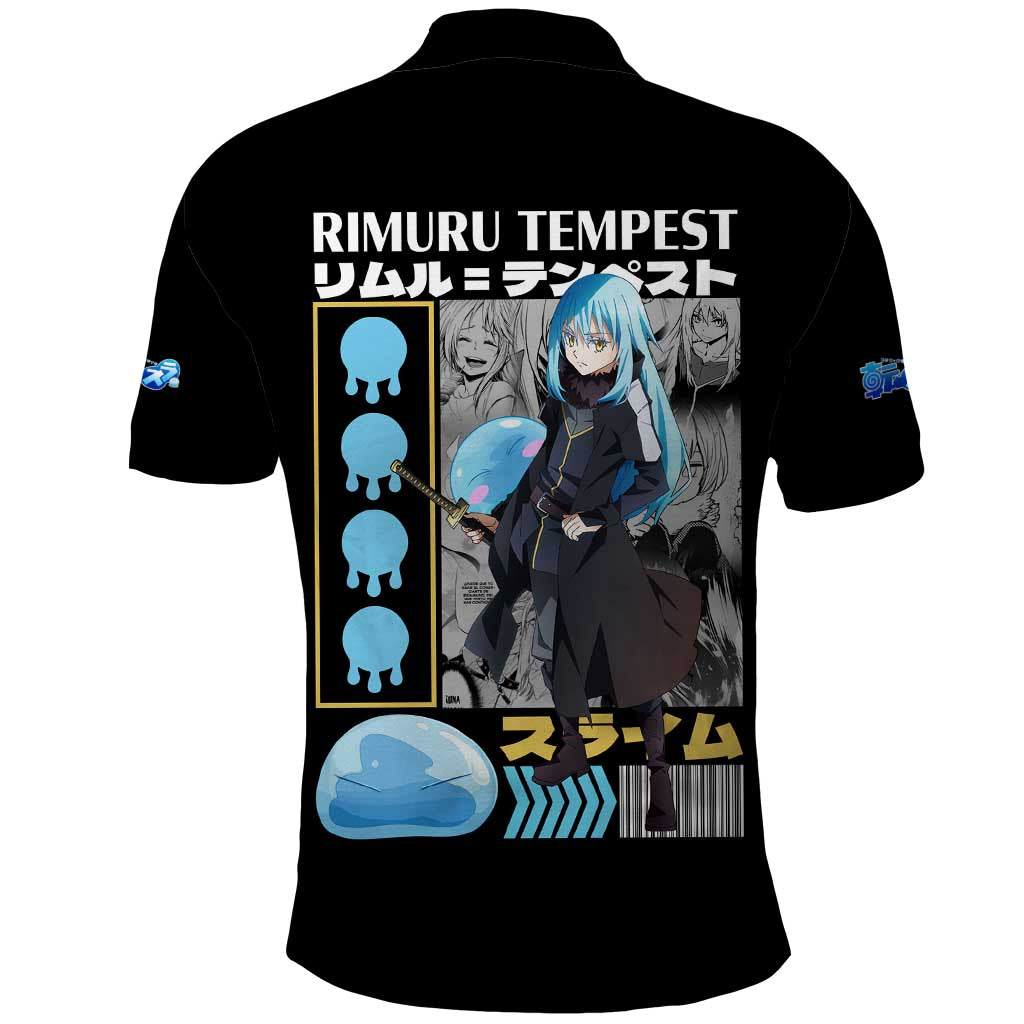 Rimuru Tempest V2 That Time I Got Reincarnated as a Slime Polo Shirt Anime Style