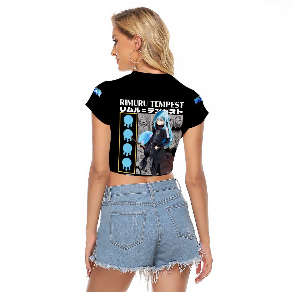 Rimuru Tempest V2 That Time I Got Reincarnated as a Slime Raglan Cropped T Shirt Anime Style