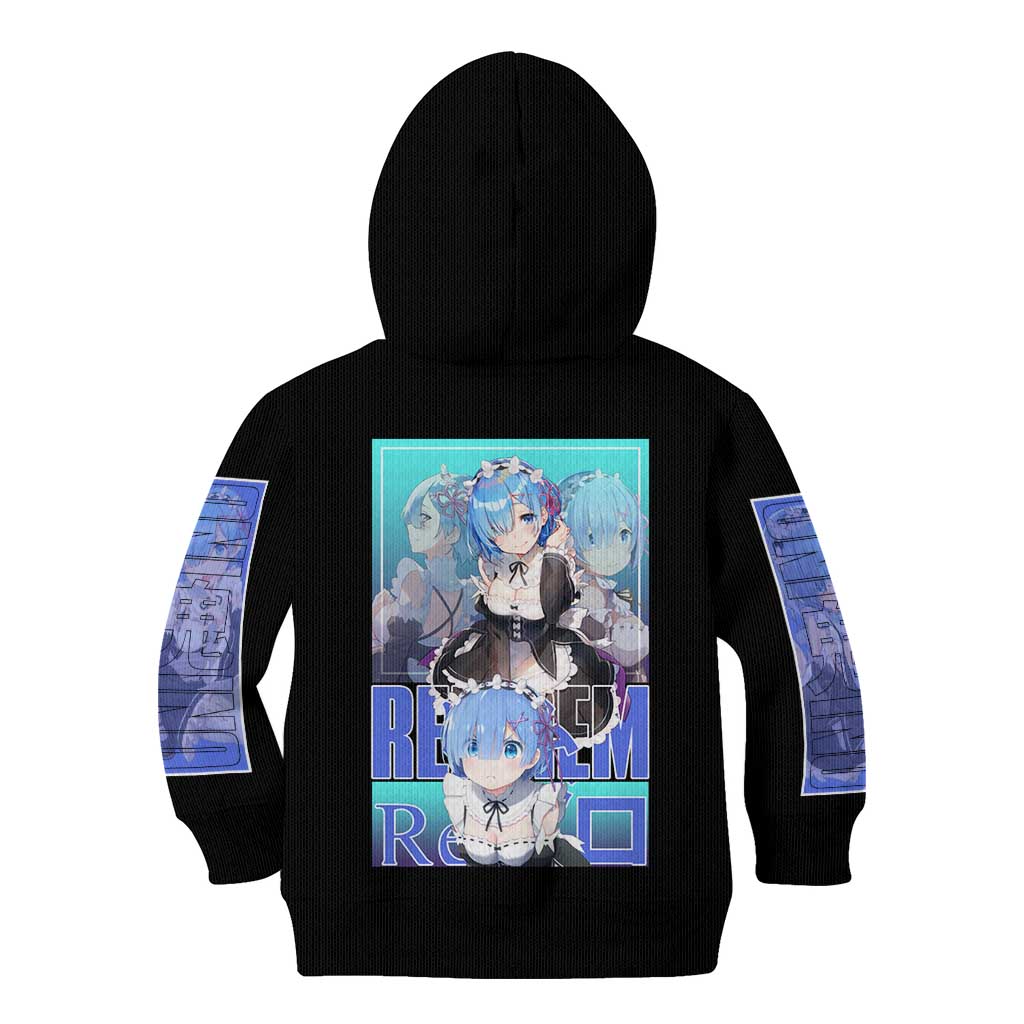 Rem Re: Zero Streetwear Kid Hoodie Anime Style