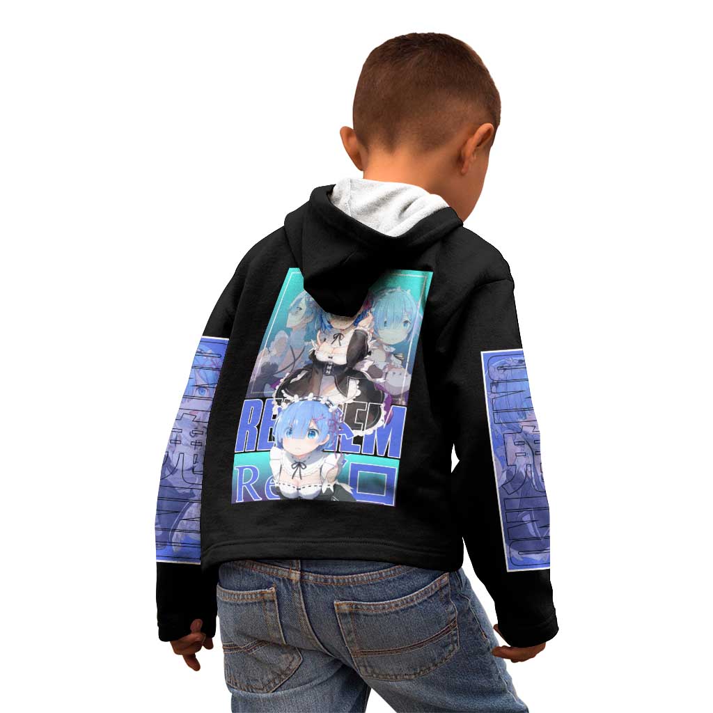 Rem Re: Zero Streetwear Kid Hoodie Anime Style