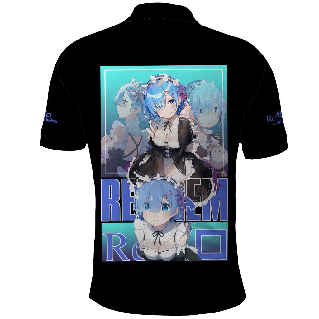 Rem Re: Zero Streetwear Polo Shirt Anime Style