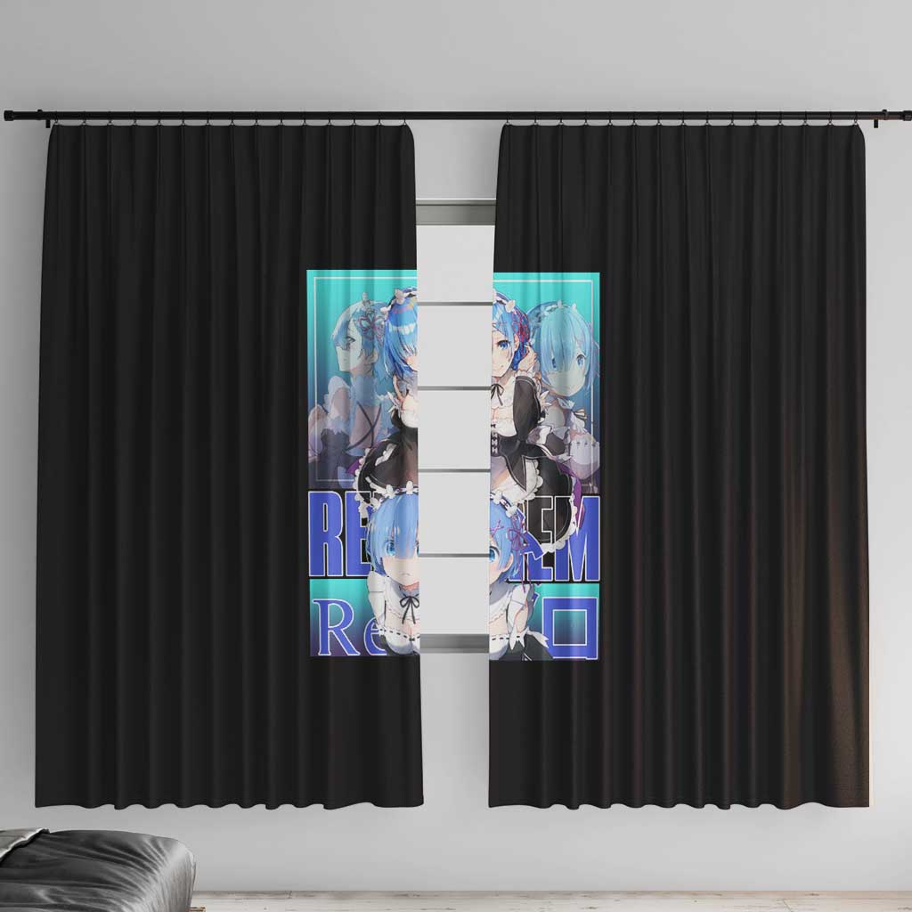 Rem Re: Zero Streetwear Window Curtain Anime Style