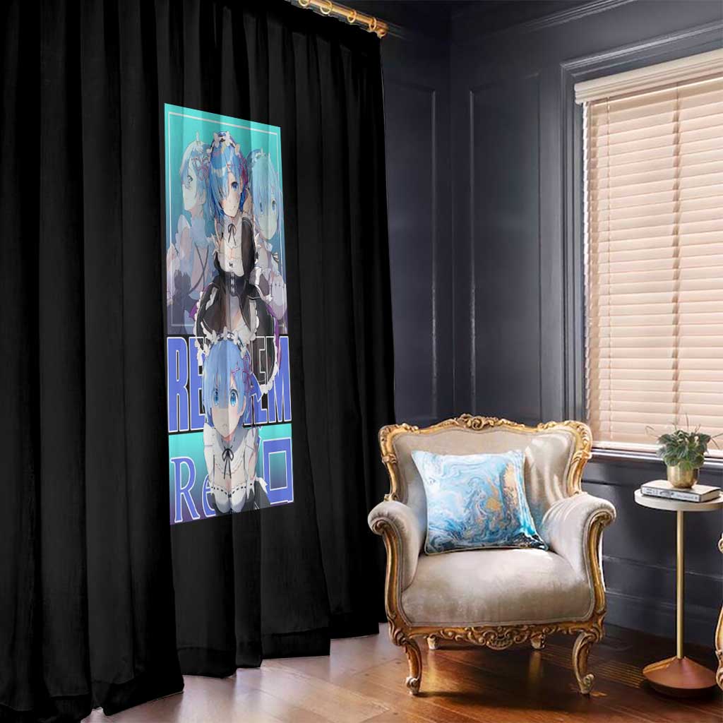 Rem Re: Zero Streetwear Window Curtain Anime Style