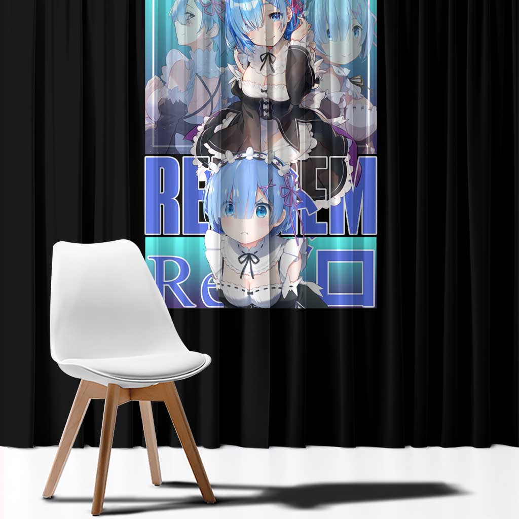 Rem Re: Zero Streetwear Window Curtain Anime Style