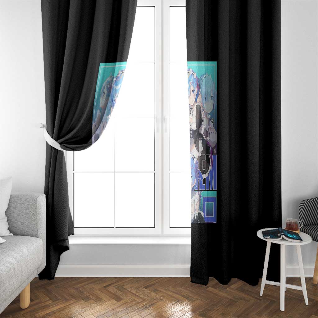 Rem Re: Zero Streetwear Window Curtain Anime Style