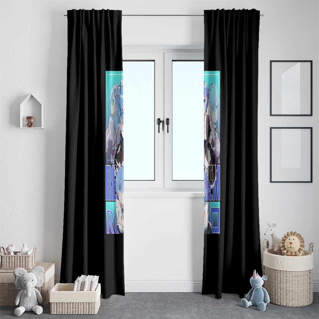 Rem Re: Zero Streetwear Window Curtain Anime Style