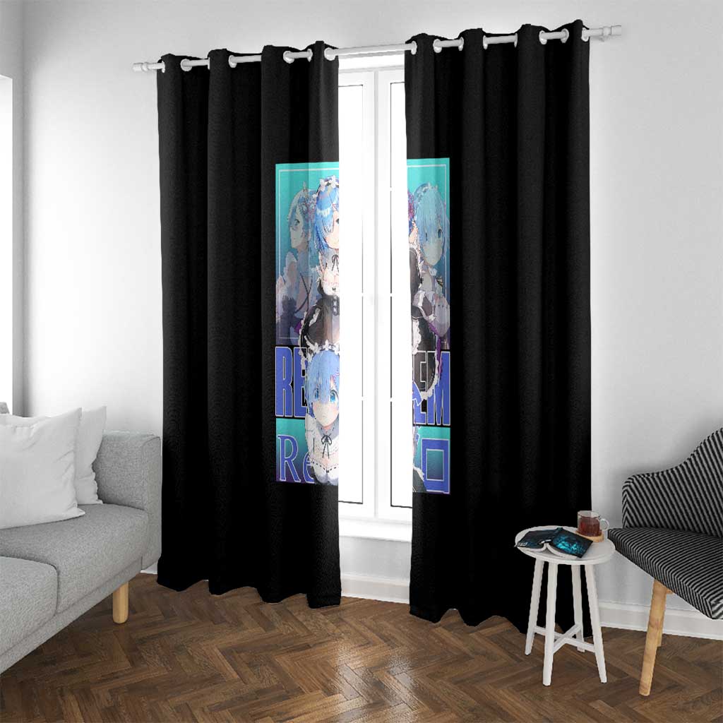 Rem Re: Zero Streetwear Window Curtain Anime Style