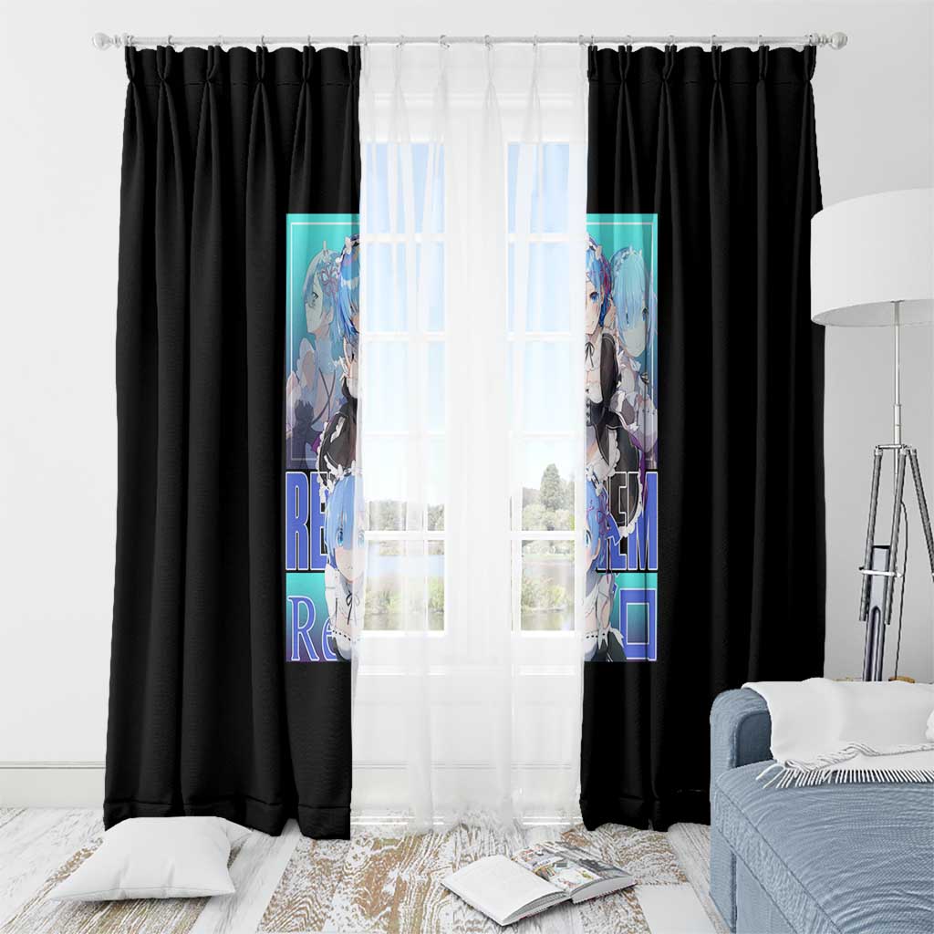 Rem Re: Zero Streetwear Window Curtain Anime Style