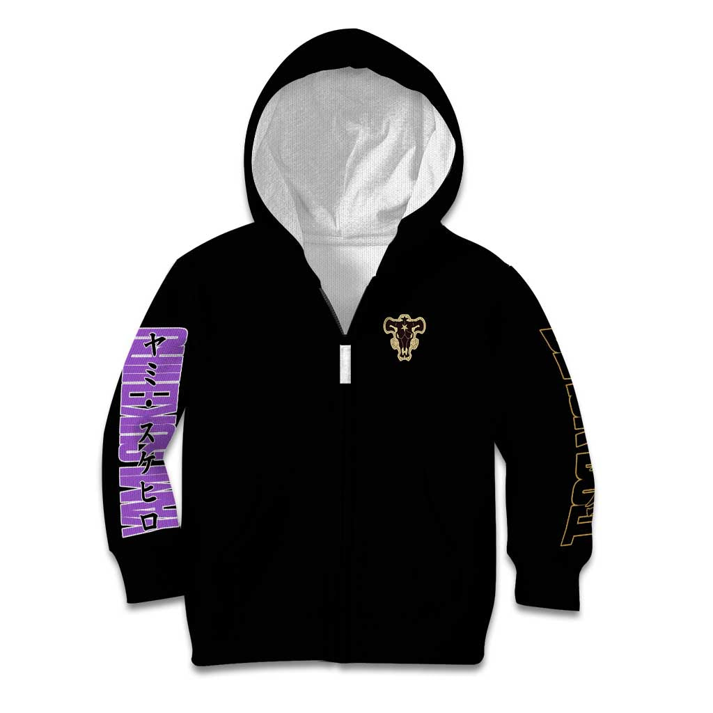 Yami Sukehiro Black Clover Kid Hoodie Anime Style
