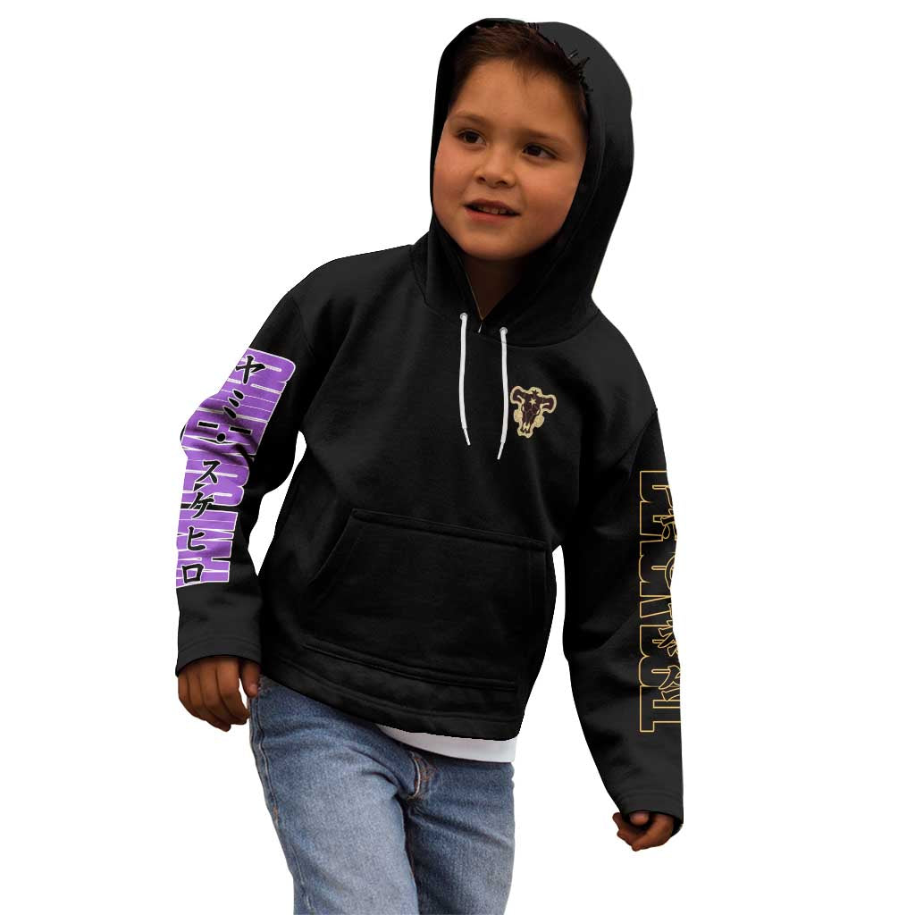 Yami Sukehiro Black Clover Kid Hoodie Anime Style