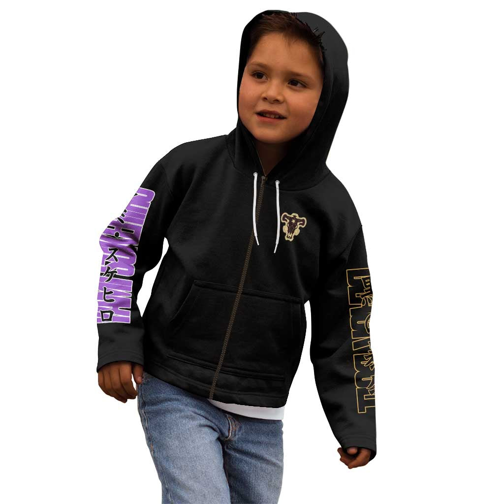 Yami Sukehiro Black Clover Kid Hoodie Anime Style