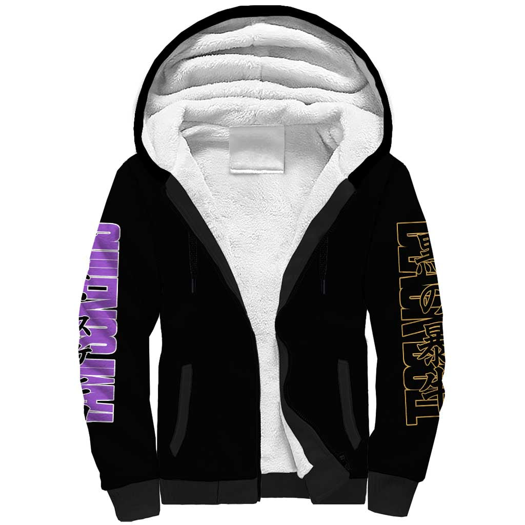 Yami Sukehiro Black Clover Sherpa Hoodie Anime Style