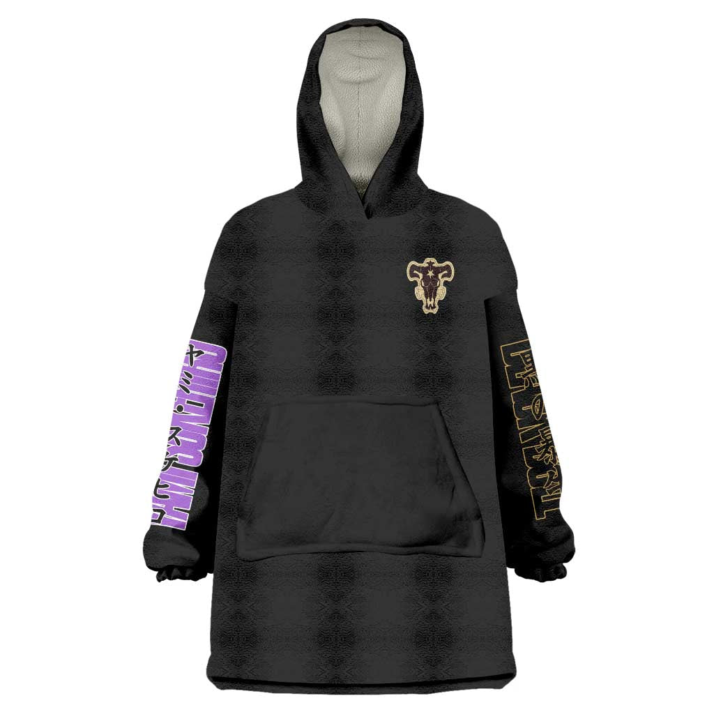 Yami Sukehiro Black Clover Wearable Blanket Hoodie Anime Style
