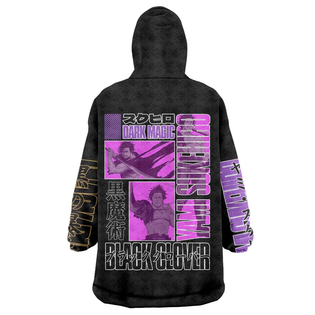 Yami Sukehiro Black Clover Wearable Blanket Hoodie Anime Style
