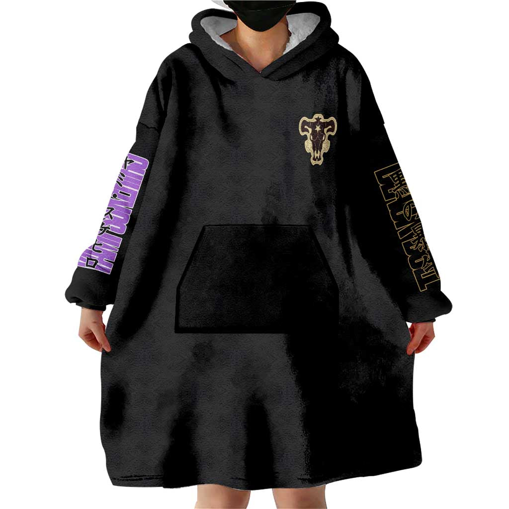 Yami Sukehiro Black Clover Wearable Blanket Hoodie Anime Style