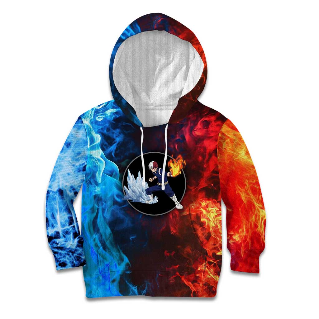 Burning Fire Shoto My Hero Academia Kid Hoodie Anime Style