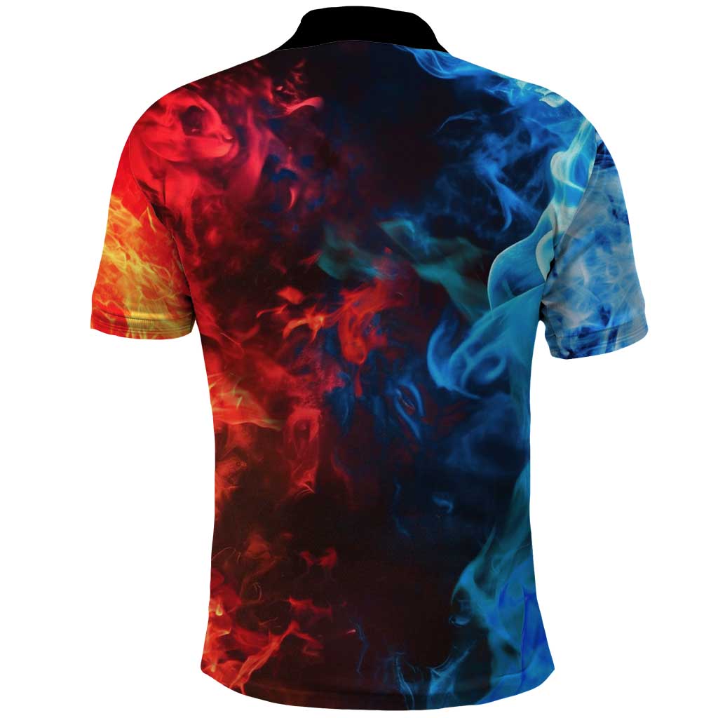 Burning Fire Shoto My Hero Academia Polo Shirt Anime Style
