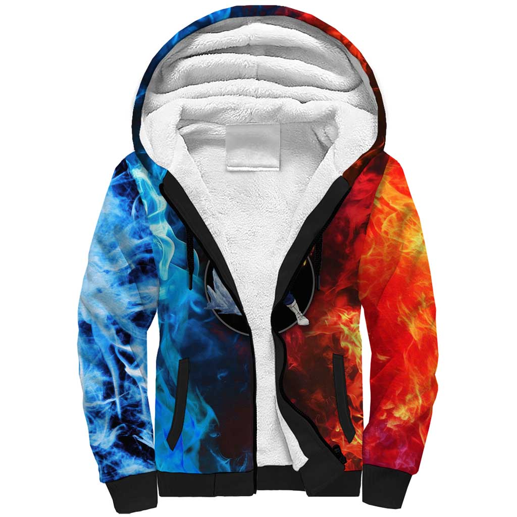 Burning Fire Shoto My Hero Academia Sherpa Hoodie Anime Style