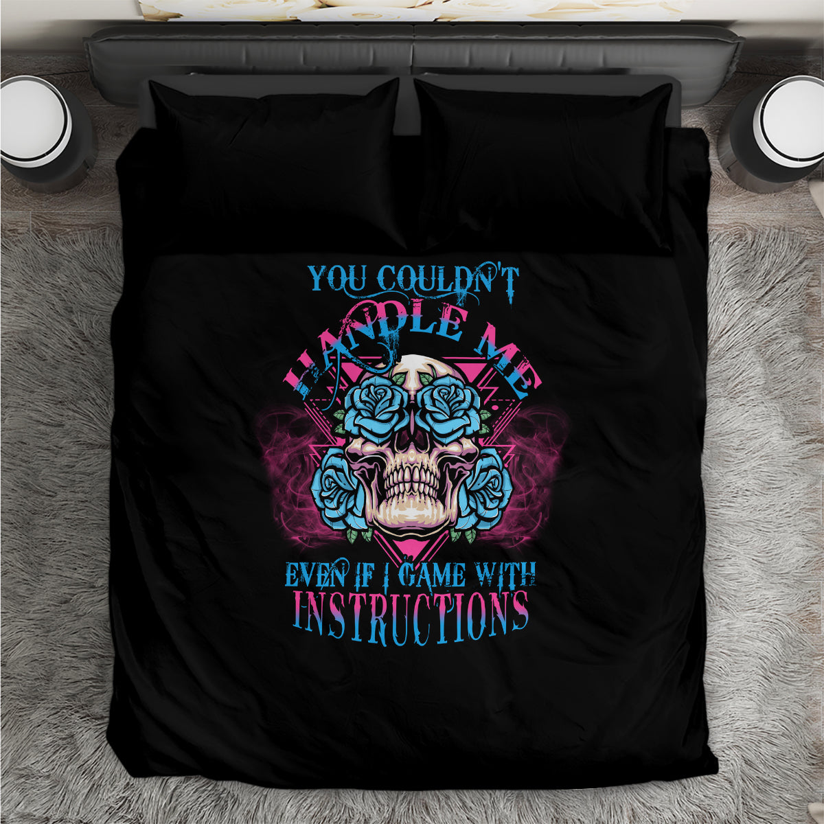 you-couldnt-handle-me-triangle-skull-bedding-set