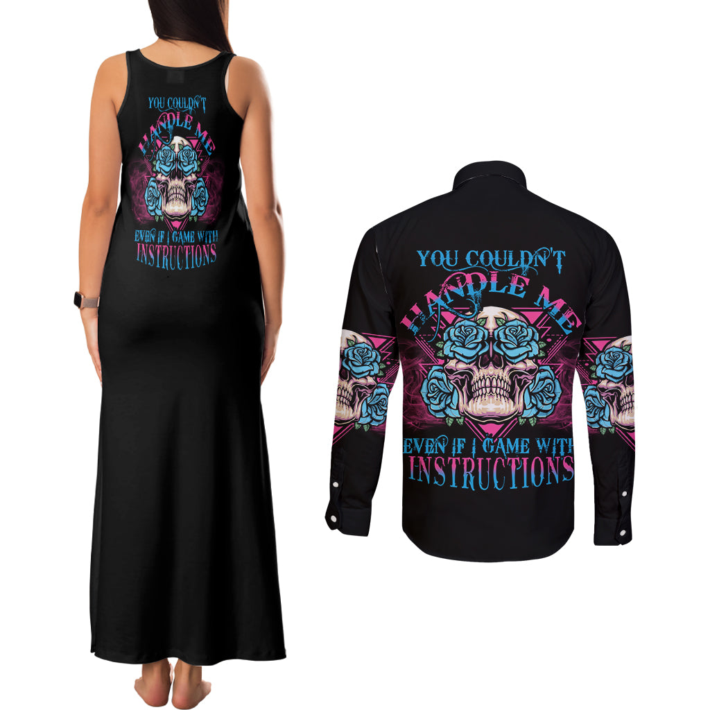 you-couldnt-handle-me-triangle-skull-couples-matching-tank-maxi-dress-and-long-sleeve-button-shirt