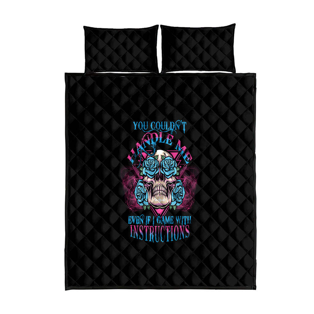 you-couldnt-handle-me-triangle-skull-quilt-bed-set