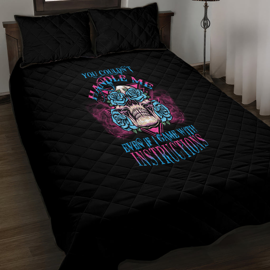 you-couldnt-handle-me-triangle-skull-quilt-bed-set