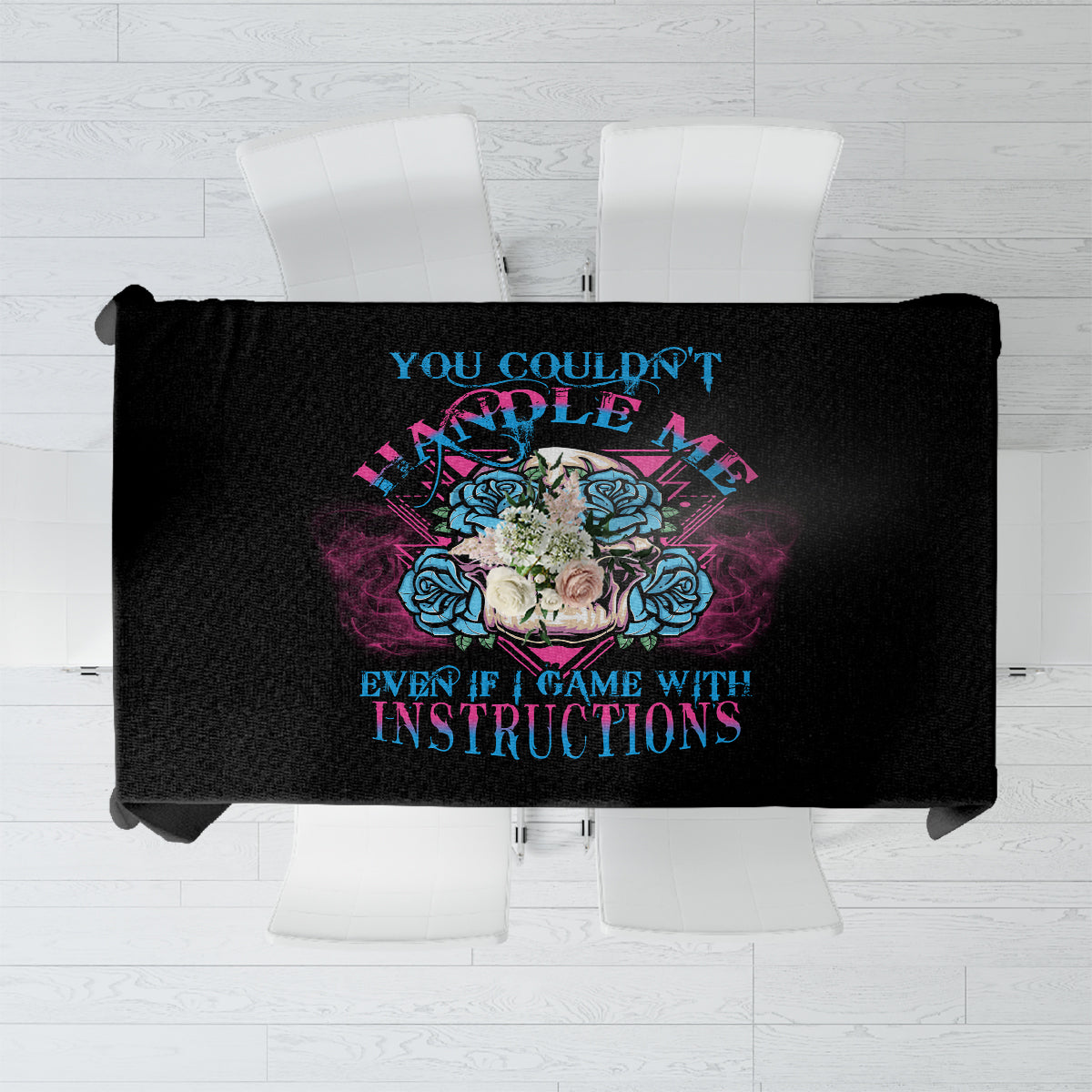 you-couldnt-handle-me-triangle-skull-tablecloth