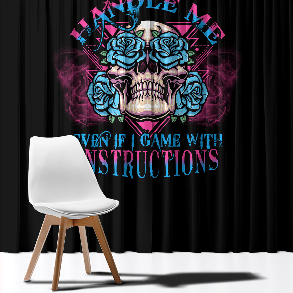 you-couldnt-handle-me-triangle-skull-window-curtain