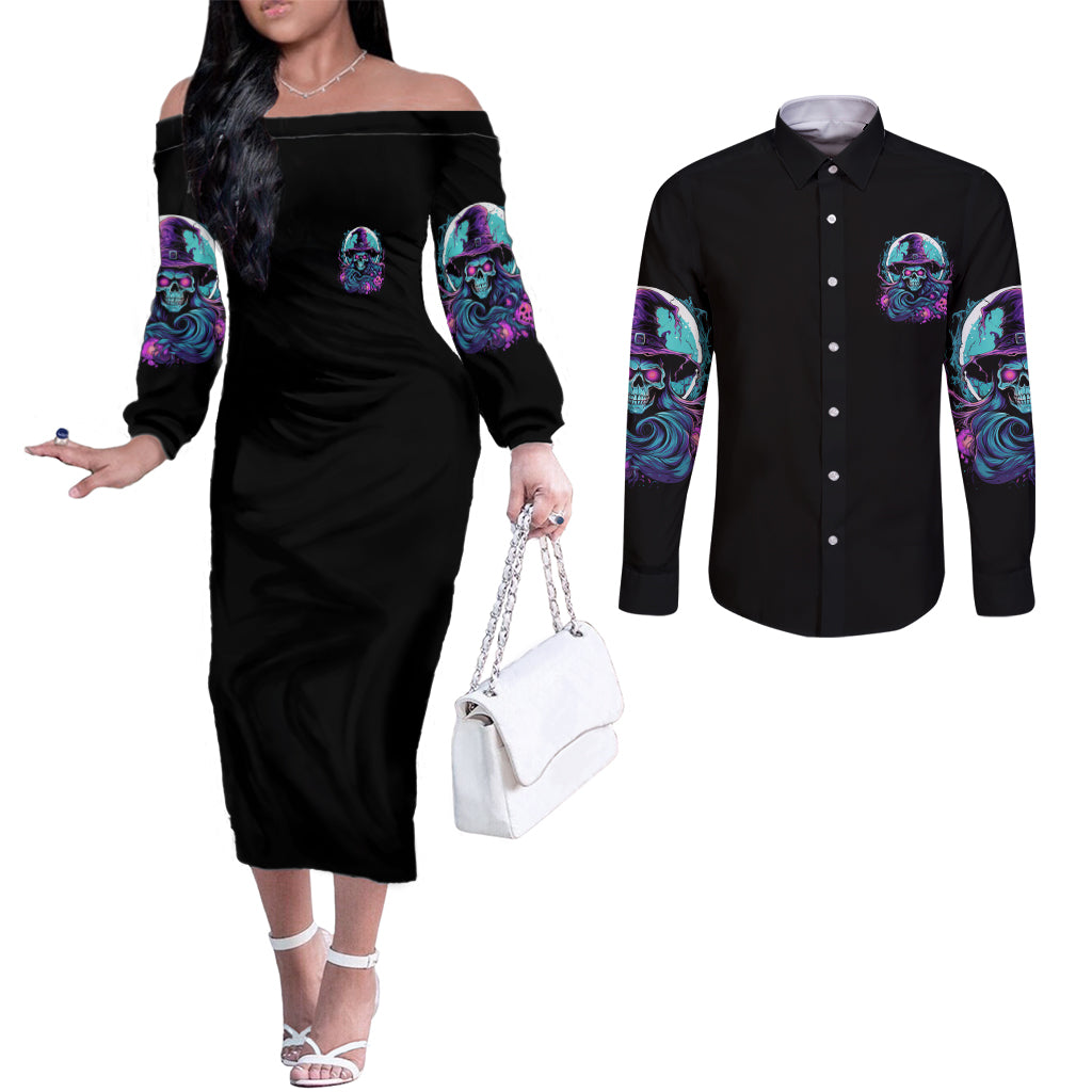 hello-darkness-my-old-friend-witch-halloween-couples-matching-off-the-shoulder-long-sleeve-dress-and-long-sleeve-button-shirt