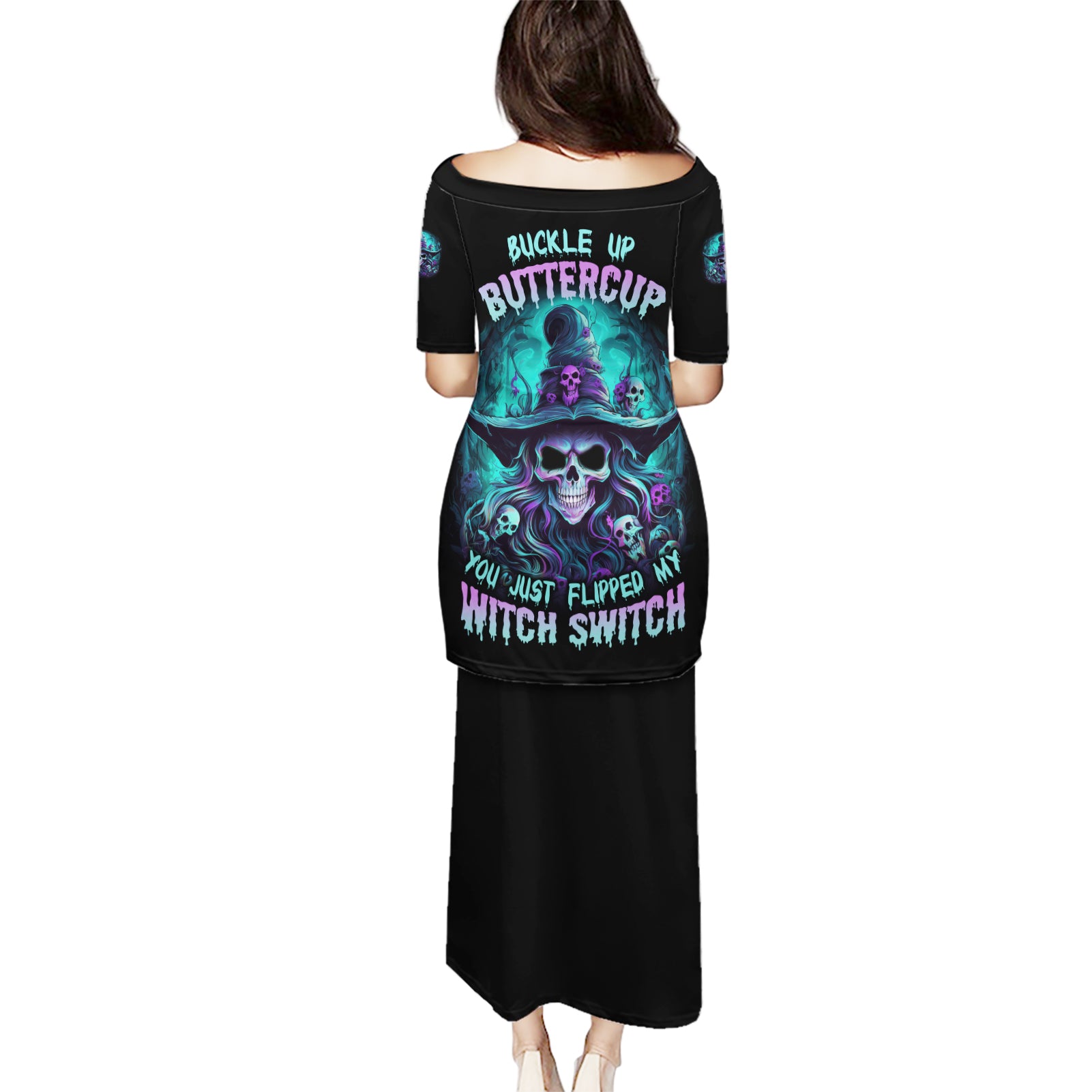 buckle-up-buttercup-skull-witch-halloween-puletasi