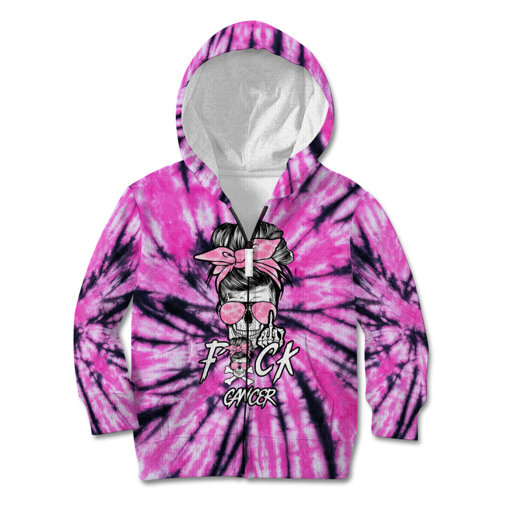 fcks-cancer-skull-tie-dye-kid-hoodie