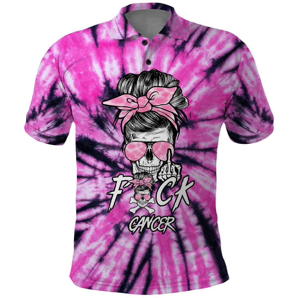 fcks-cancer-skull-tie-dye-polo-shirt