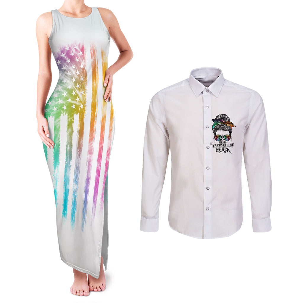 fresh-out-of-fcks-messy-bun-tie-dye-couples-matching-tank-maxi-dress-and-long-sleeve-button-shirt
