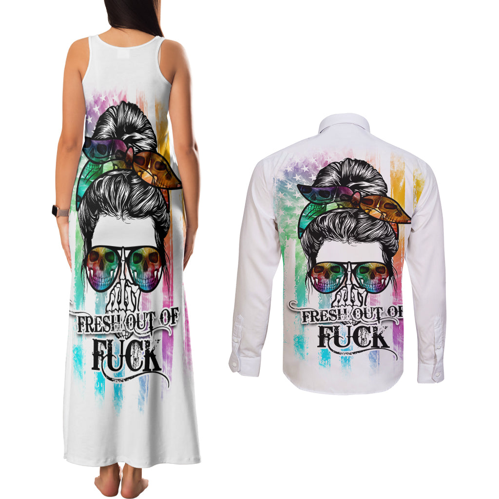 fresh-out-of-fcks-messy-bun-tie-dye-couples-matching-tank-maxi-dress-and-long-sleeve-button-shirt